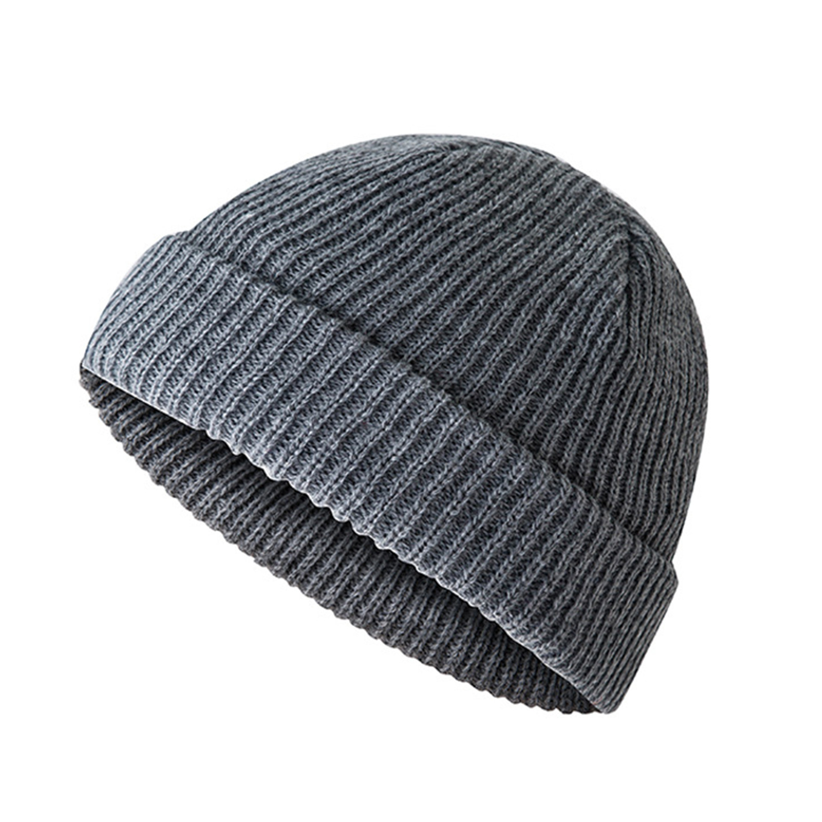 thumbnail image 2 of Gorro de punto unisex para invierno con pompón sintético - Gorro cálido de mezcla de lana, talla única, para hombres y mujeres adultos, 2 of 2